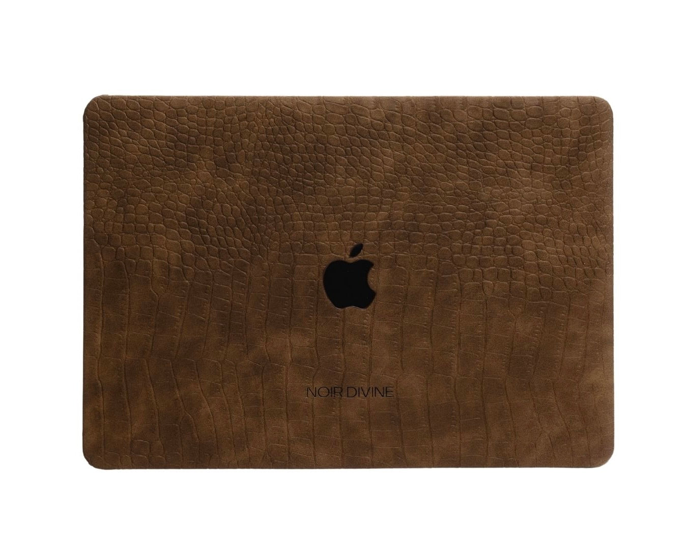 BROWN DESERT CROCO LAPTOP CASE