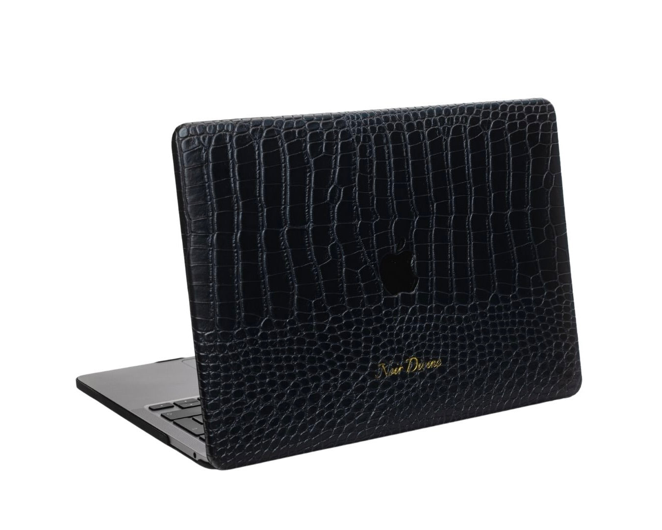 BLACK CROCO LAPTOP CASE