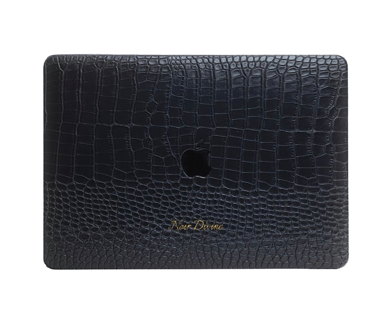 BLACK CROCO LAPTOP CASE