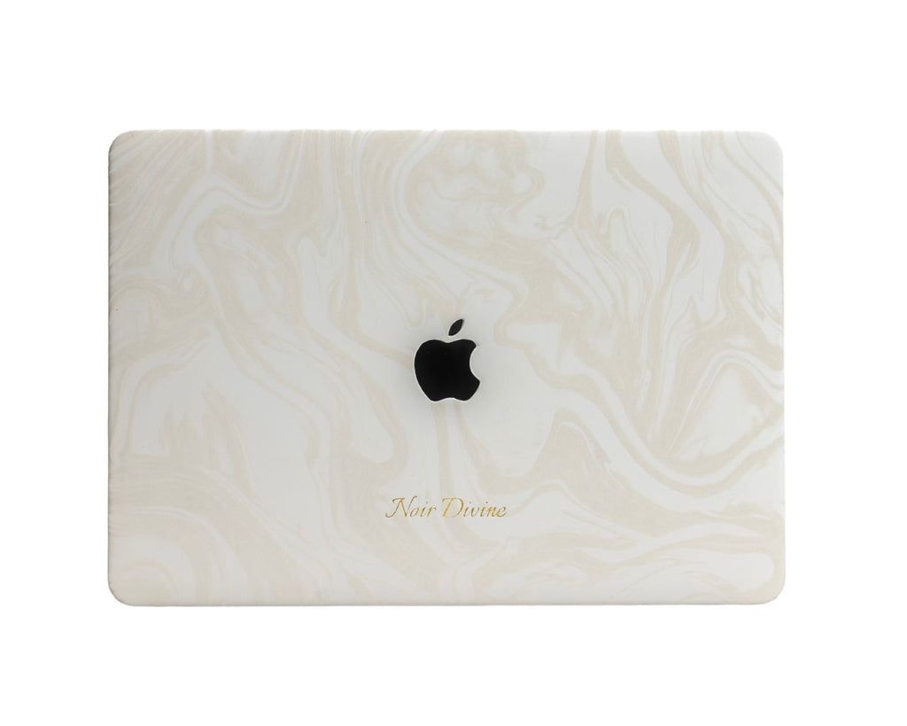 WHITE SWIRL LAPTOP CASE